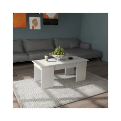 Table basse Diana - 102 x 50 x 43 cm - Blanc