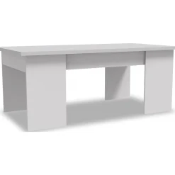 Table basse Diana - 102 x 50 x 43 cm - Blanc