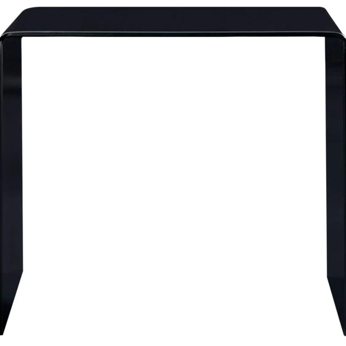 Table basse Noir 50x50x45 cm Verre trempe