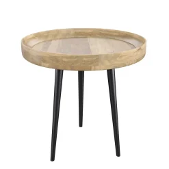 Table d'appoint Palak en bois de manguier D40 cm