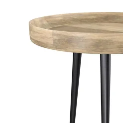 Table d'appoint Palak en bois de manguier D40 cm