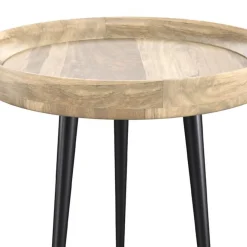 Table d'appoint Palak en bois de manguier D40 cm