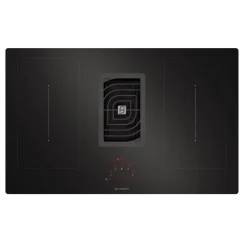 Table de cuisson aspirante induction 83cm 4 feux 7400w noir - 5682749