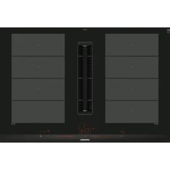 Table de cuisson aspirante induction 80cm 4 feux 7400w noir - ex875lx67e