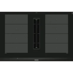 Table de cuisson aspirante induction 80cm 4 feux 7400w noir - ex875lx67e