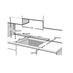 Table de cuisson gaz 60cm 4 feux inox - HIGG64123SX