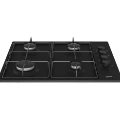 Table de cuisson gaz HIGG64123SB, 61 cm, 4 foyers