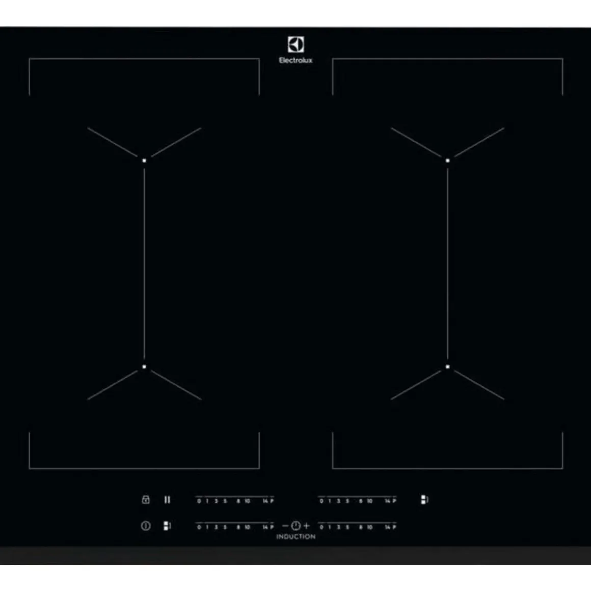 Table de cuisson induction 60cm 4 feux 7350w - ipe6454kf