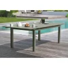 Table de jardin - 8/10 places - Aluminium - Kaki - MIAMI
