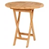Table de jardin en teck OVIEDO Ø 70 cm