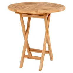 Table de jardin en teck OVIEDO Ø 70 cm