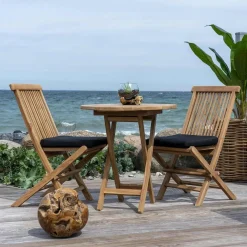 Table de jardin en teck OVIEDO Ø 70 cm