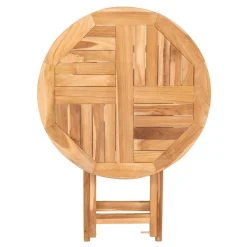 Table de jardin en teck OVIEDO Ø 70 cm
