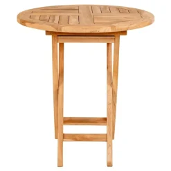 Table de jardin en teck OVIEDO Ø 70 cm