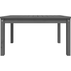 Table de jardin gris 82,5x50,5x45 cm bois massif de pin
