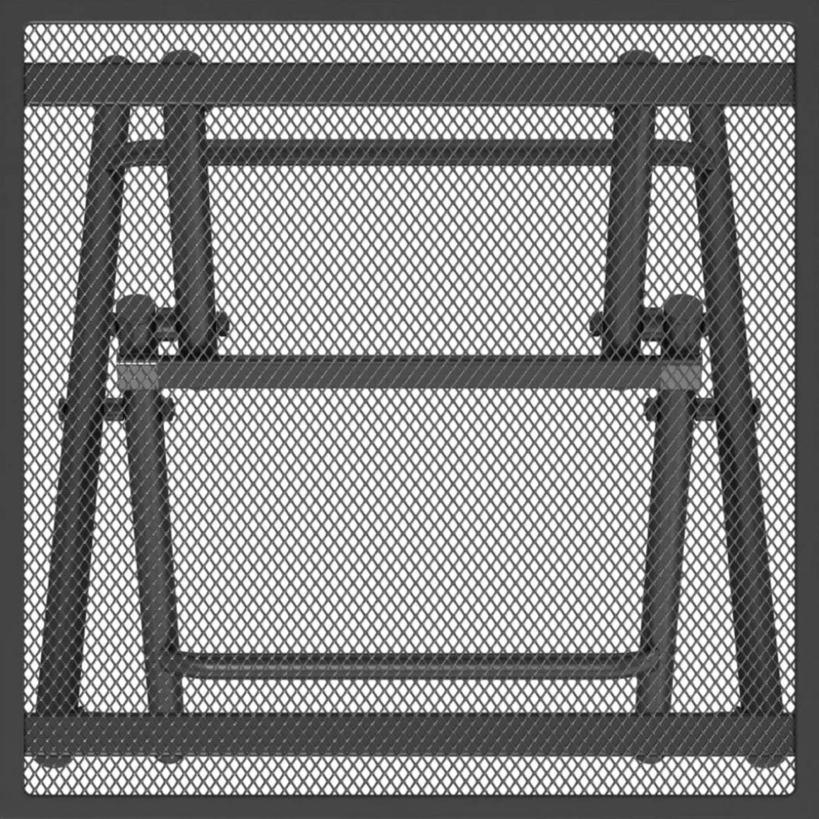 Table de jardin pliable anthracite 38x38x38 cm Treillis d'acier