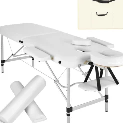 Table de massage 2 zones avec rouleaux de massage
