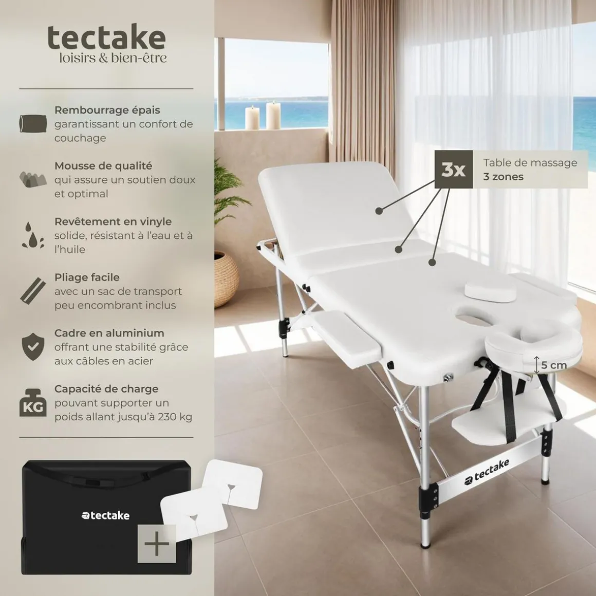 Table de massage pliable PHUKET