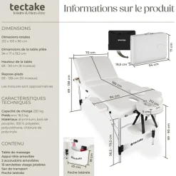 Table de massage pliable PHUKET