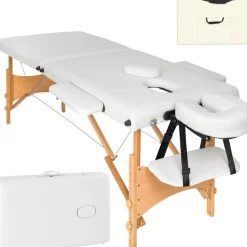 Table de massage pliante 2 Zones Bois, cosmétique, portable