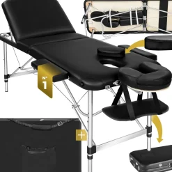 Table de massage pliante à 3 zones