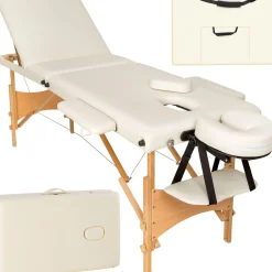 Table de massage pliante 3 Zones Bois, cosmétique, portable