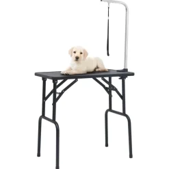 Table de toilettage reglable pour chiens avec 1 boucle