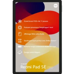 Tablette Tactile REDMI PAD SE 128Go - Gris
