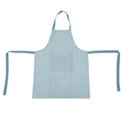 Tablier de Cuisine Imprimé Tikal 80cm Bleu Canard