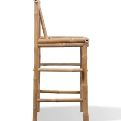 Tabourets de bar lot de 2 bambou