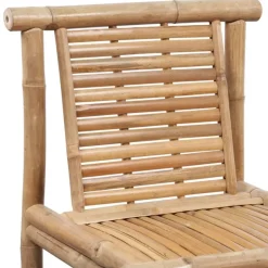 Tabourets de bar lot de 2 bambou