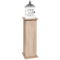 Étagère 2 Niveaux Vintage Wyon 89cm Chêne