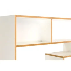 Étagère Bibliothèque Design Southbury 143cm Chêne & Blanc