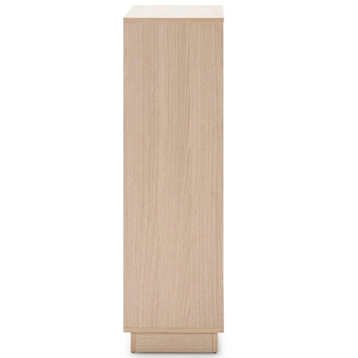 Étagère Bibliothèque Vigo 110x80 cm , étagère pour bureau, couleur Chêne et Gris