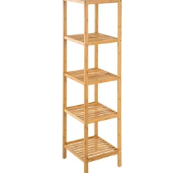 Étagère en Bambou 5 niveaux 33x33x141cm