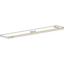 Étagère Murale Design Switch 120cm Gris