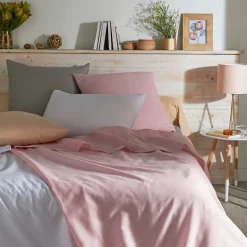 Taie d oreiller unie en polycoton - collection permanente