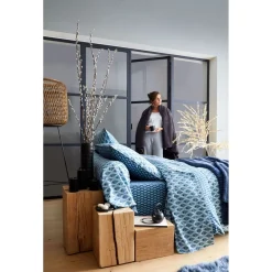 Taie d'oreiller en coton imprimé 57 fils SAPHIRE