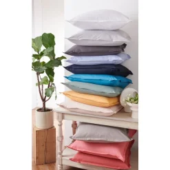 Taie d'oreiller unie en coton 57 fils - collection permanente