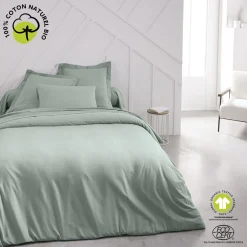 Taie d'oreiller unie en Coton 57 fils ORGANIC