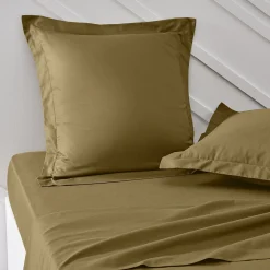 Taie d'oreiller unie en Coton 57 fils ORGANIC