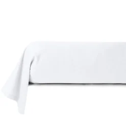 Taie d'oreiller unie en satin de coton