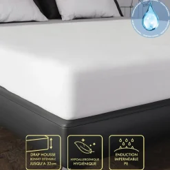 Taie protège oreiller EPONGE imperméable