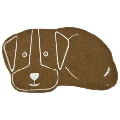 Tapis de Repas pour Chien Feutrine 60cm Naturel