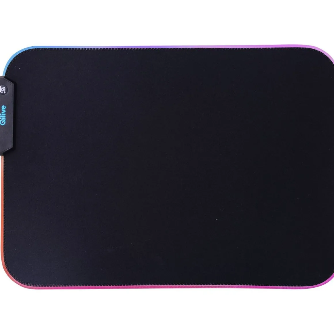 Tapis de souris avec LED Q.3495 - Noir