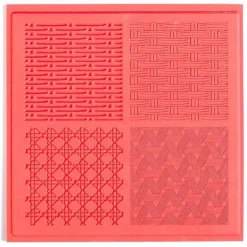 Tapis de texture pour pâte polymère - Vannerie