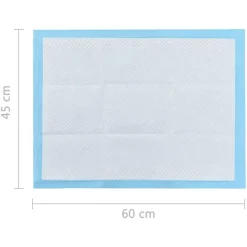Tapis d'hygiene pour chiens 100 pcs 60 x 45 cm Tissu non tisse