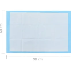 Tapis d'hygiene pour chiens 100 pcs 90 x 60 cm Tissu non tisse
