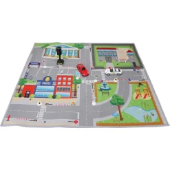 Tapis et véhicules de police