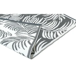 Tapis extérieur - 120x180cm - Blanc et gris - HAWAI